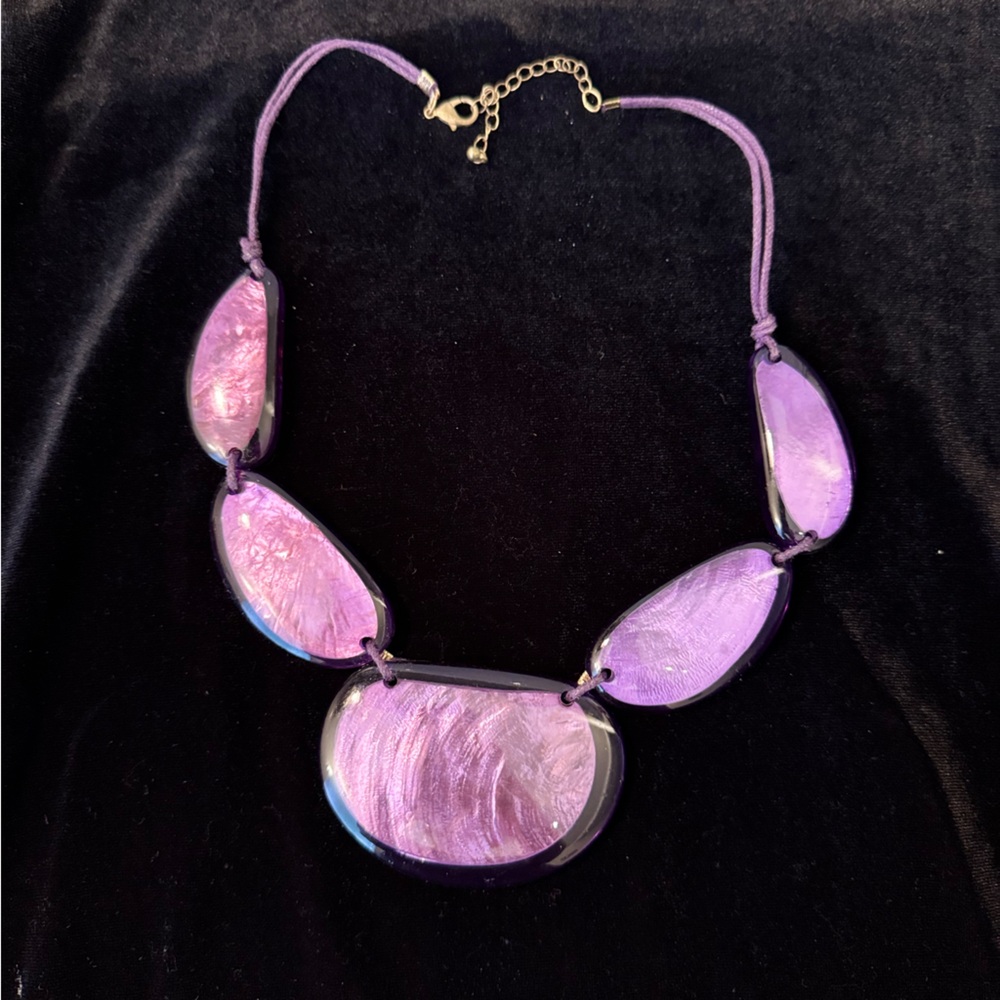 Purple Statement Necklace